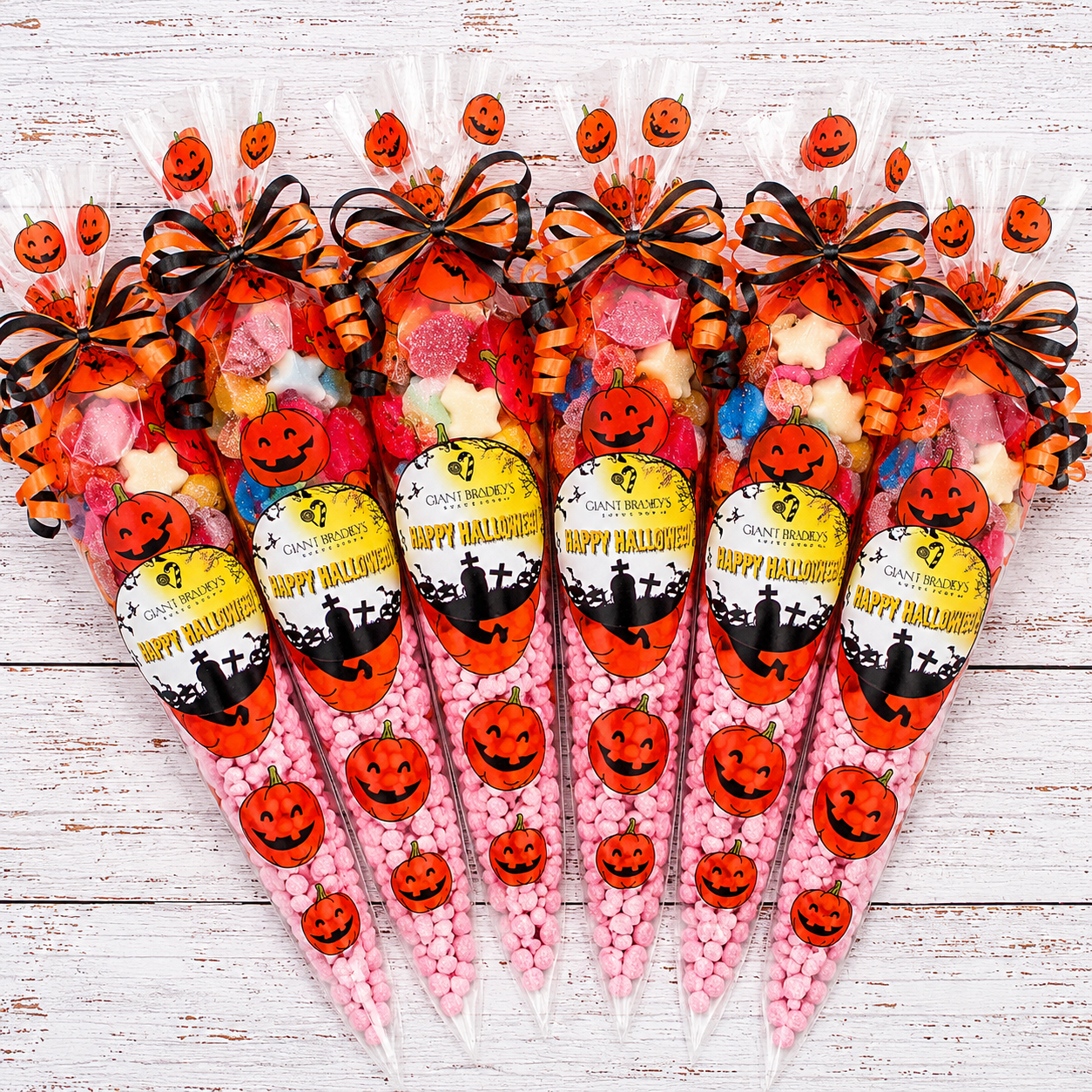 Prefilled Sweet Shop Made Halloween Sweet Cone
