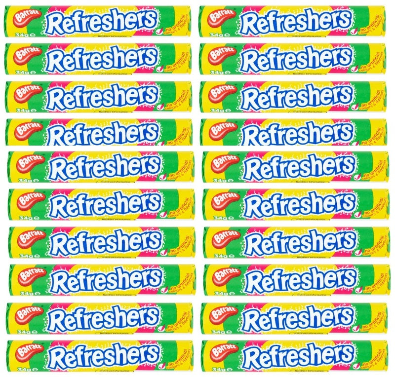 20 x Barratt Refreshers Rolls 34G