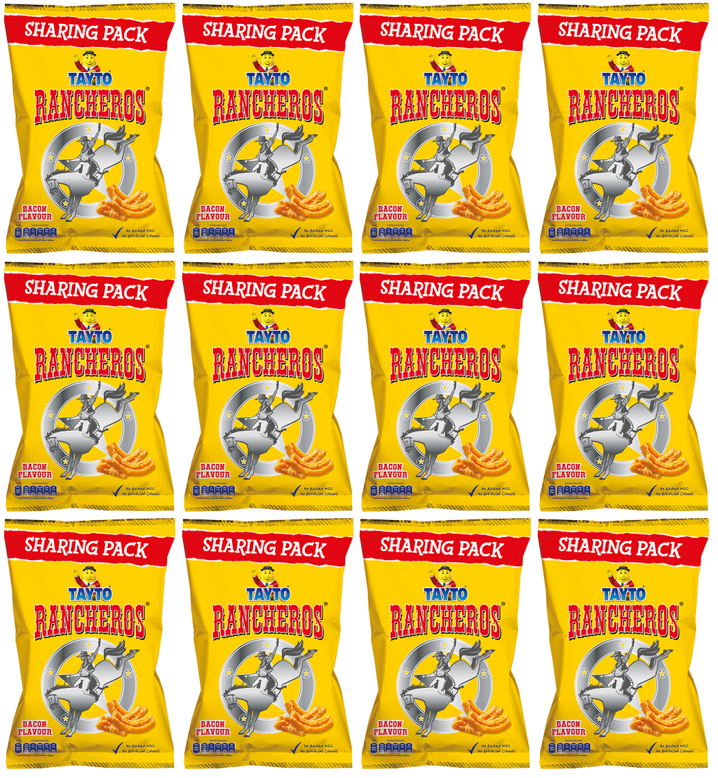 12 x Tayto Rancheros Bacon Flavour 100G