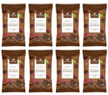 8 x Foodin Org Raw Chocolate Coated Raspberry - 50g