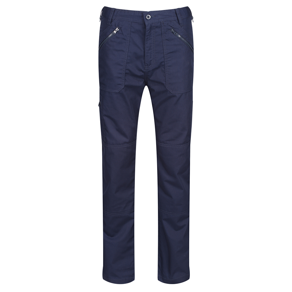 Regatta TRJ170 Multi Pocket Water-Repellent Work Trouser Navy Blue
