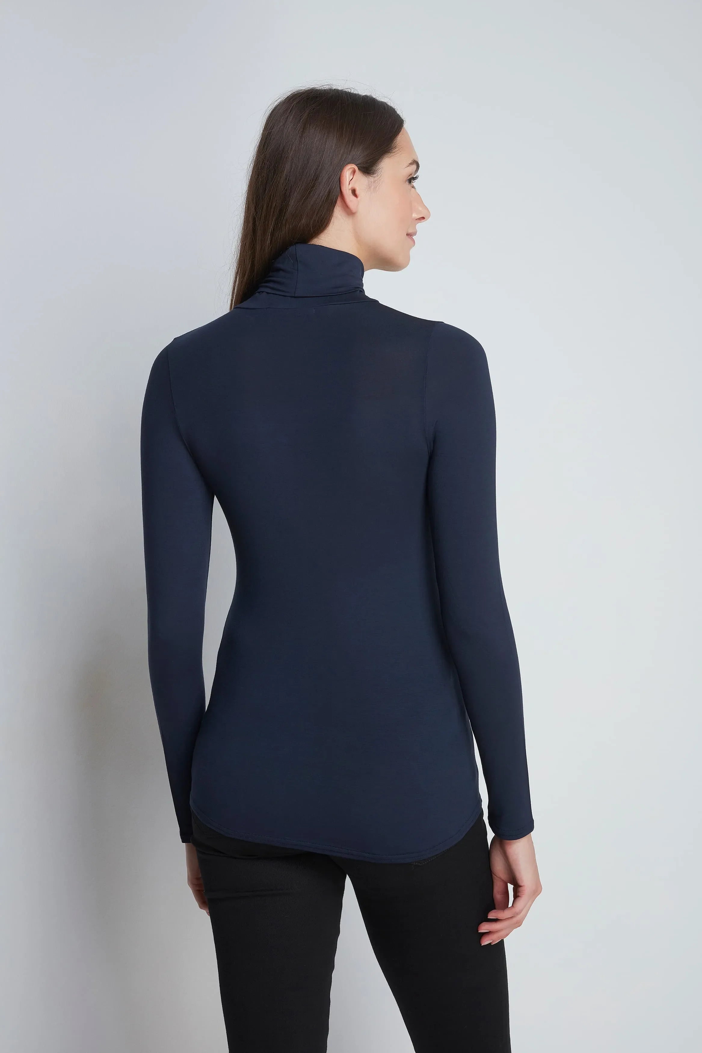Roll Neck Micro Modal Top