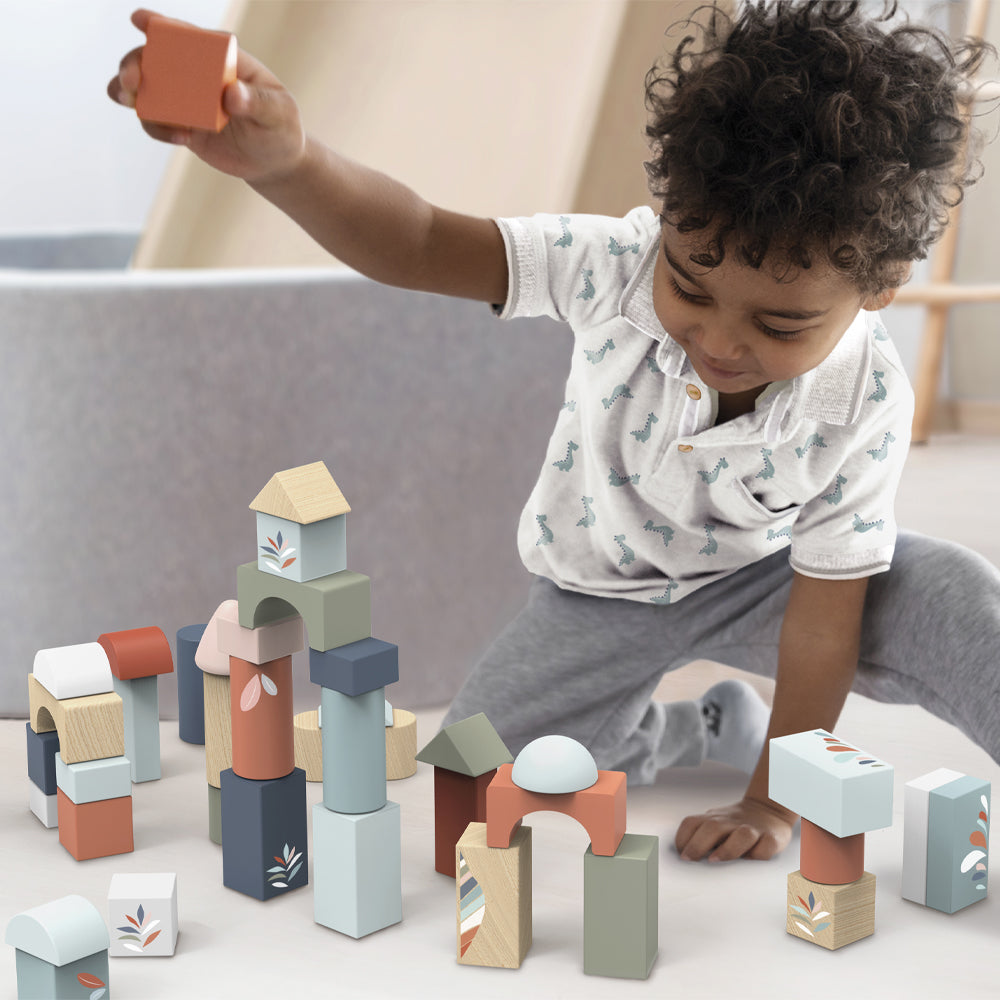 Speedy Monkey Building Blocks with Shape Sorter - 50 Pieces