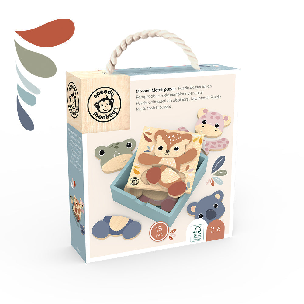 Speedy Monkey Mix n Match Dress Up Puzzle