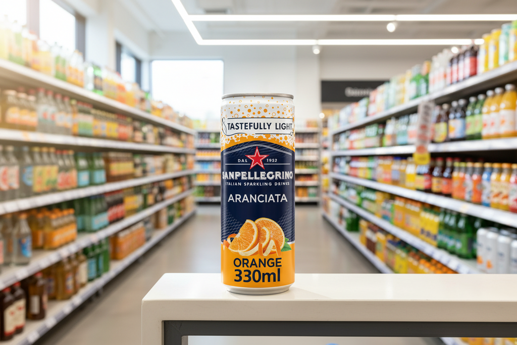 24 x Sanpellegrino Sparkling Orange Beverage 33Cl