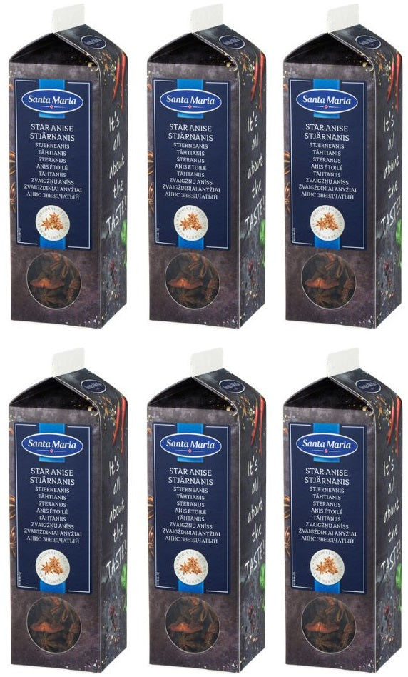 6 x Santa Maria Star Anise Tetra Pack 160G