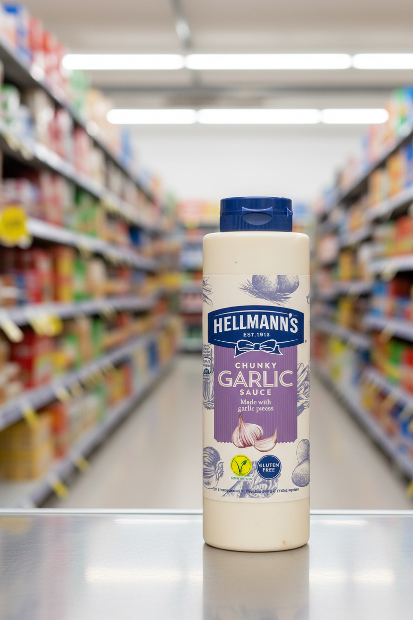 Hellmann's Chunky Garlic Sauce 850Ml (858G)