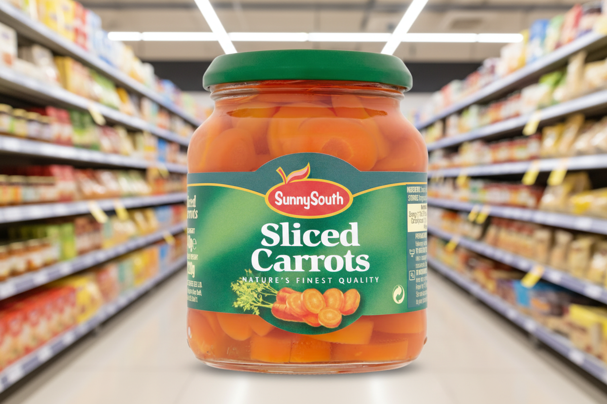 12 x Sunny South Sliced Carrots 340G