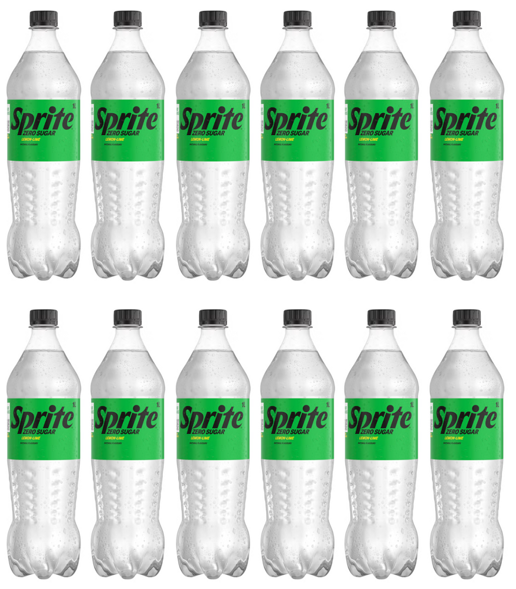 12 x Sprite Zero Sugar Lemon-Lime 1L