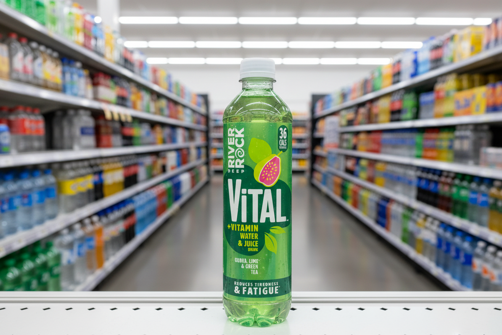 15 x Vital Guava Lime & Green Tea Deep River Rock 450Ml