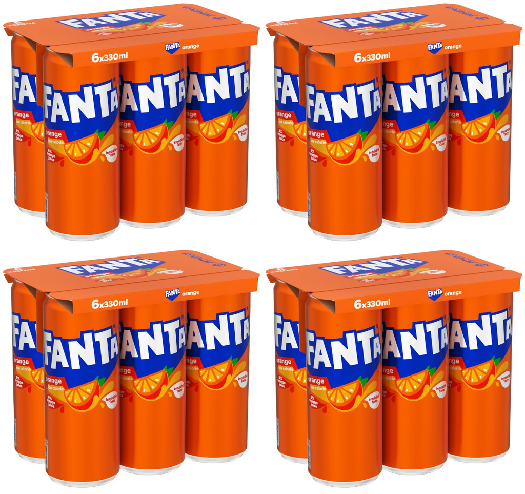 4 x Fanta Orange 6 X 330Ml