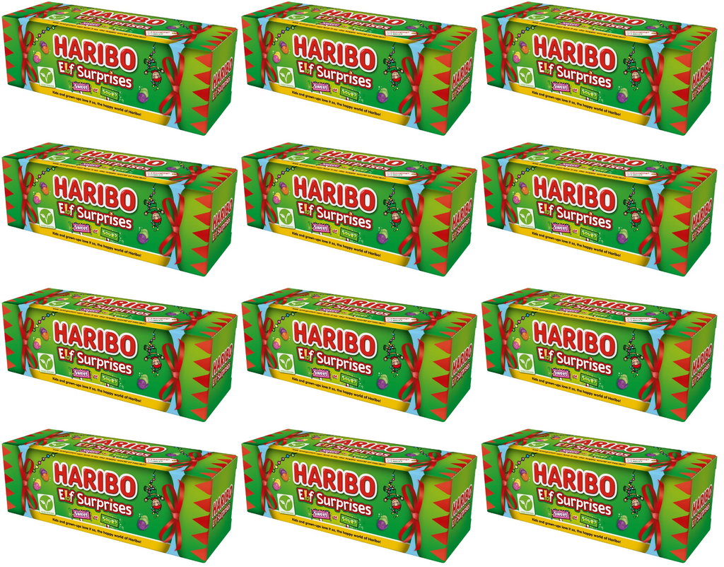 12 x Haribo Elf Surprises Tube - 120GM
