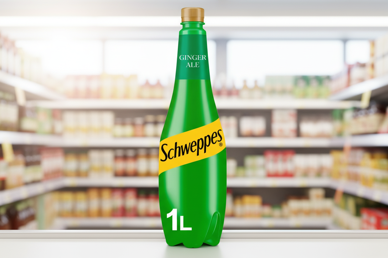 12 x Schweppes Canada Dry Ginger Ale - 1LTR