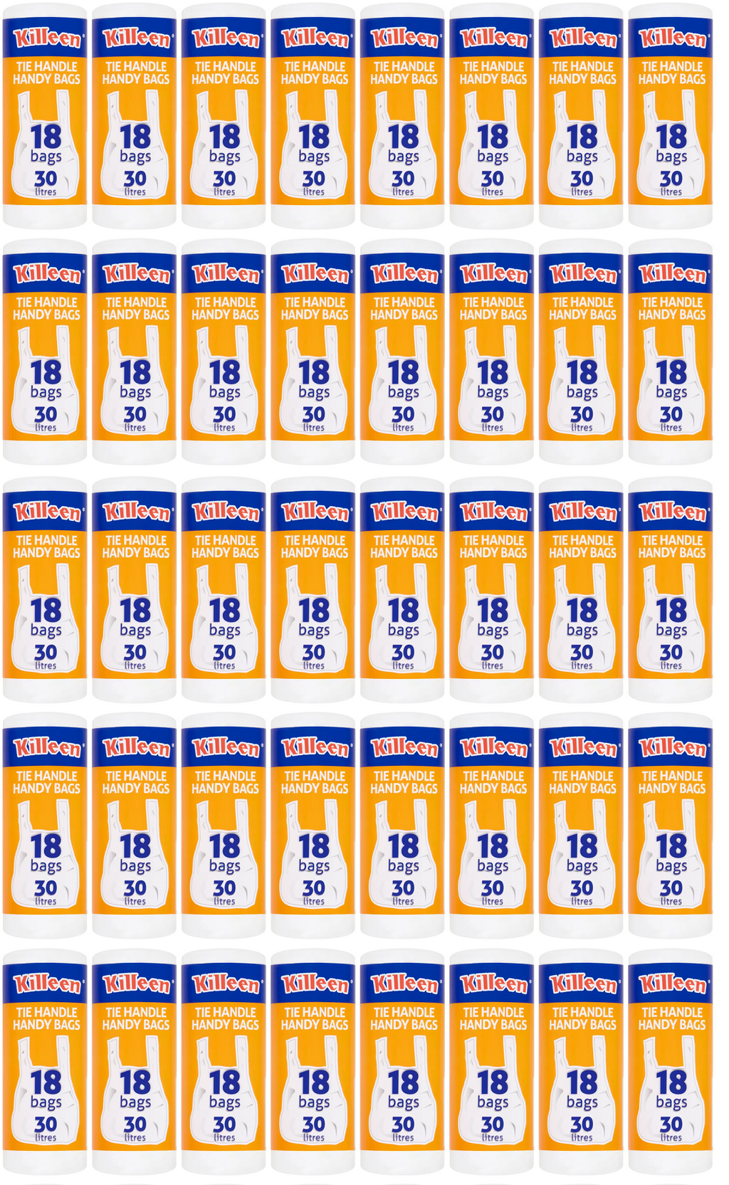 40 x Killeen Handy Bags 30 Litre - 18 PACK