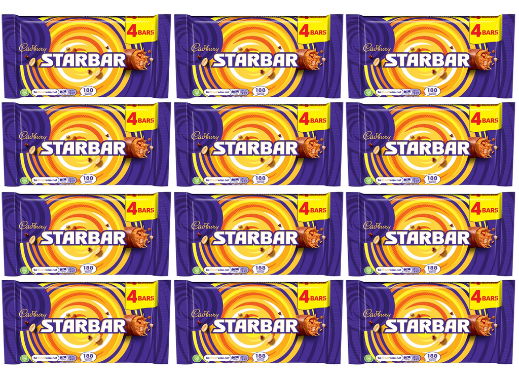 12 x Cadbury Starbar Bar 4pk - 148GM