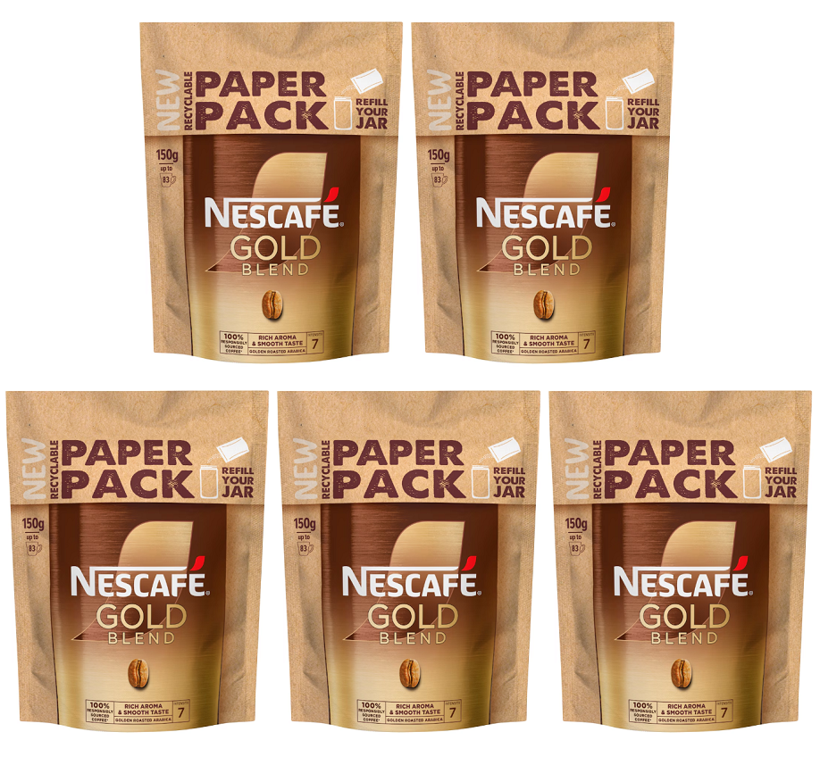 5 x Nescafé Gold Blend 150G