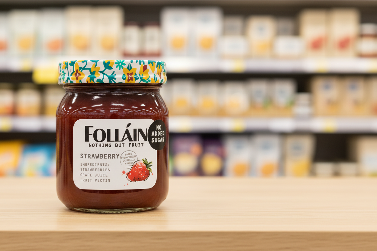 9 x Folláin Nothing But Fruit Strawberry 340G