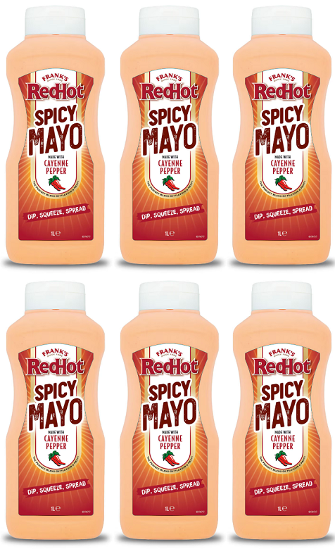 6 x Franks Redhot Spicy Mayo 1L