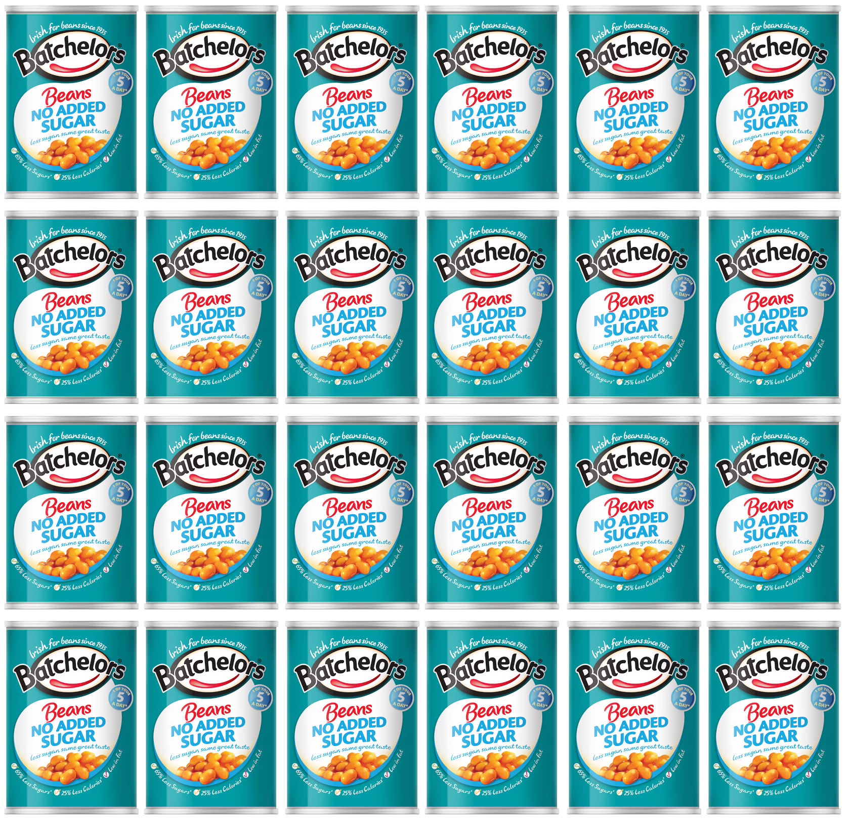 24 x Batchelors Beans No Added Sugar 420G