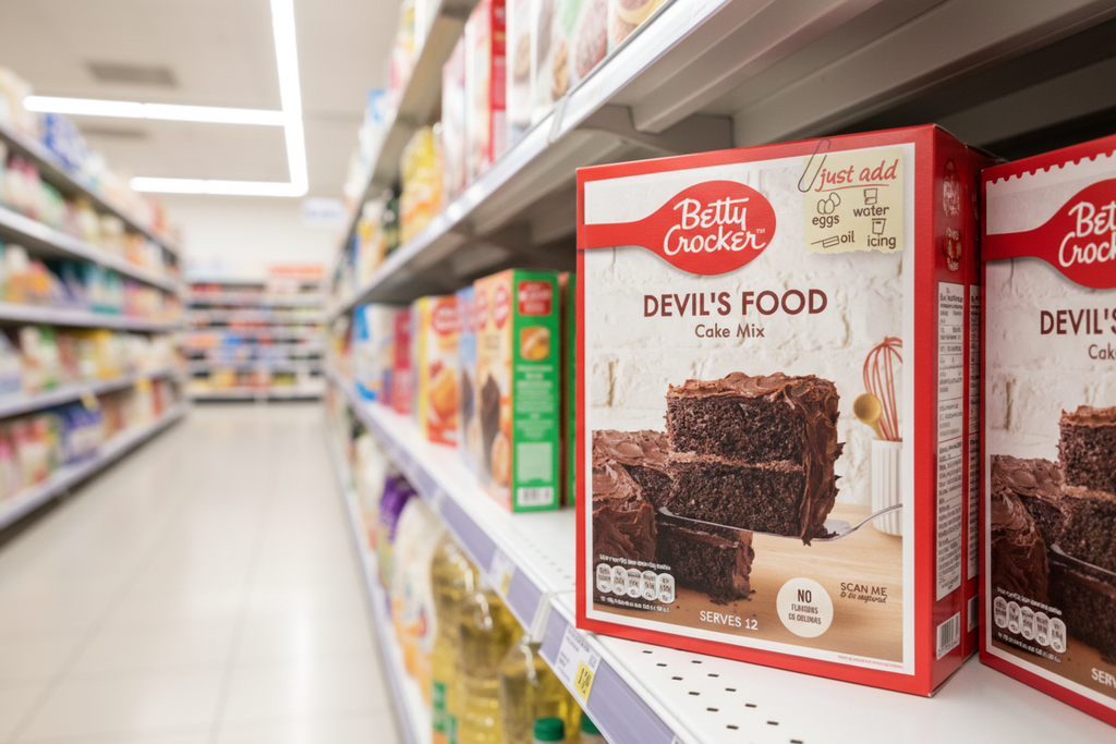 6 x Betty Crocker Devil S Food Cake Mix 425G
