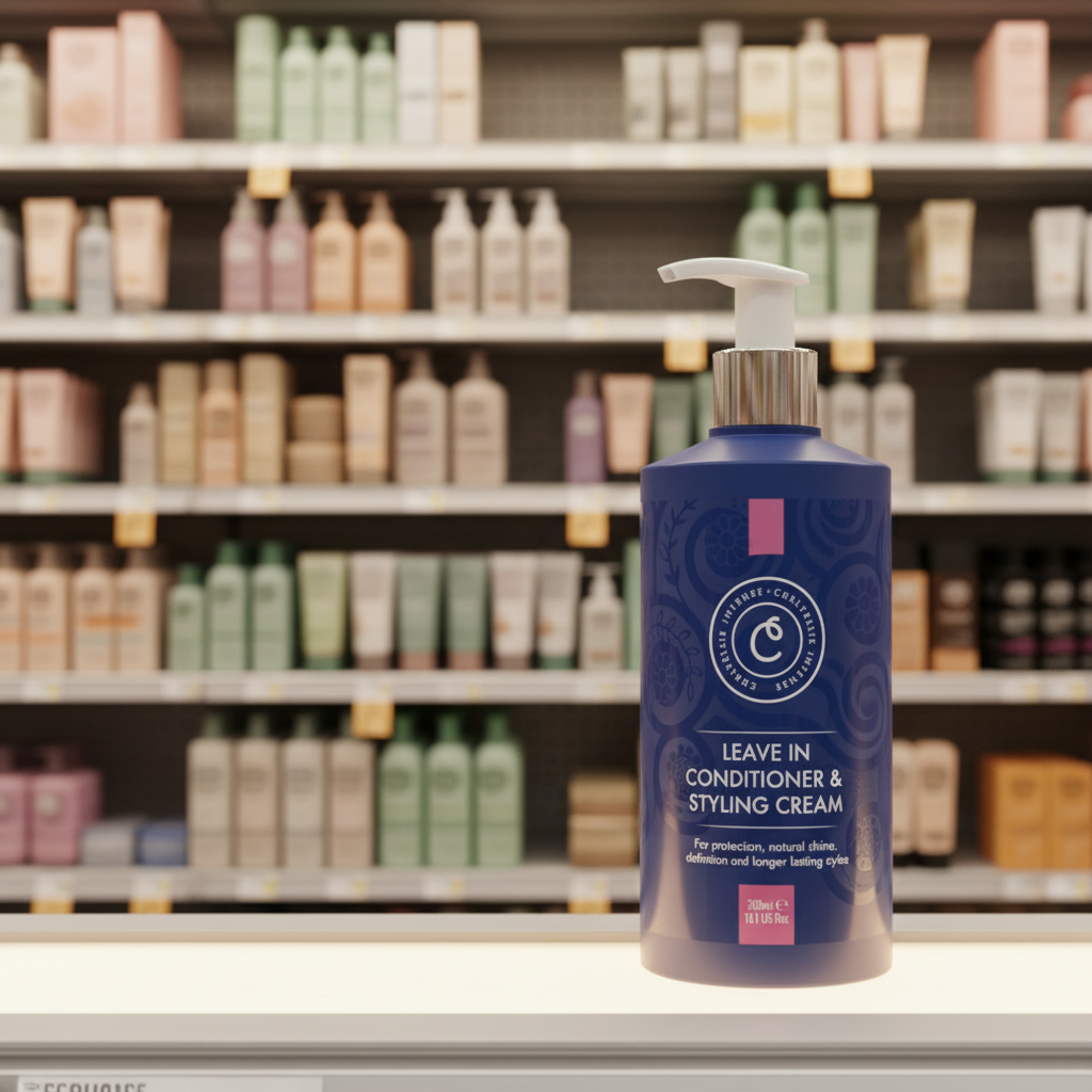 Curlyellie Leave In Cond + Styling Cream - 300ml