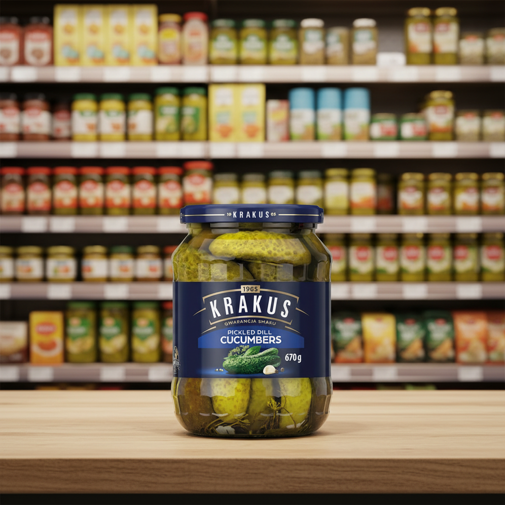Krakus Pickled Dill Cucumbers - 670g