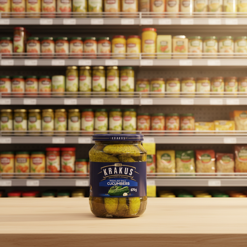 Krakus Pickled Dill Cucumbers - 670g