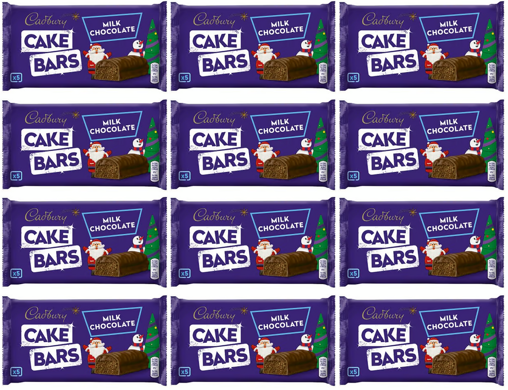 12 x Cadbury Chocolate Cake Bar 5Pk - 5