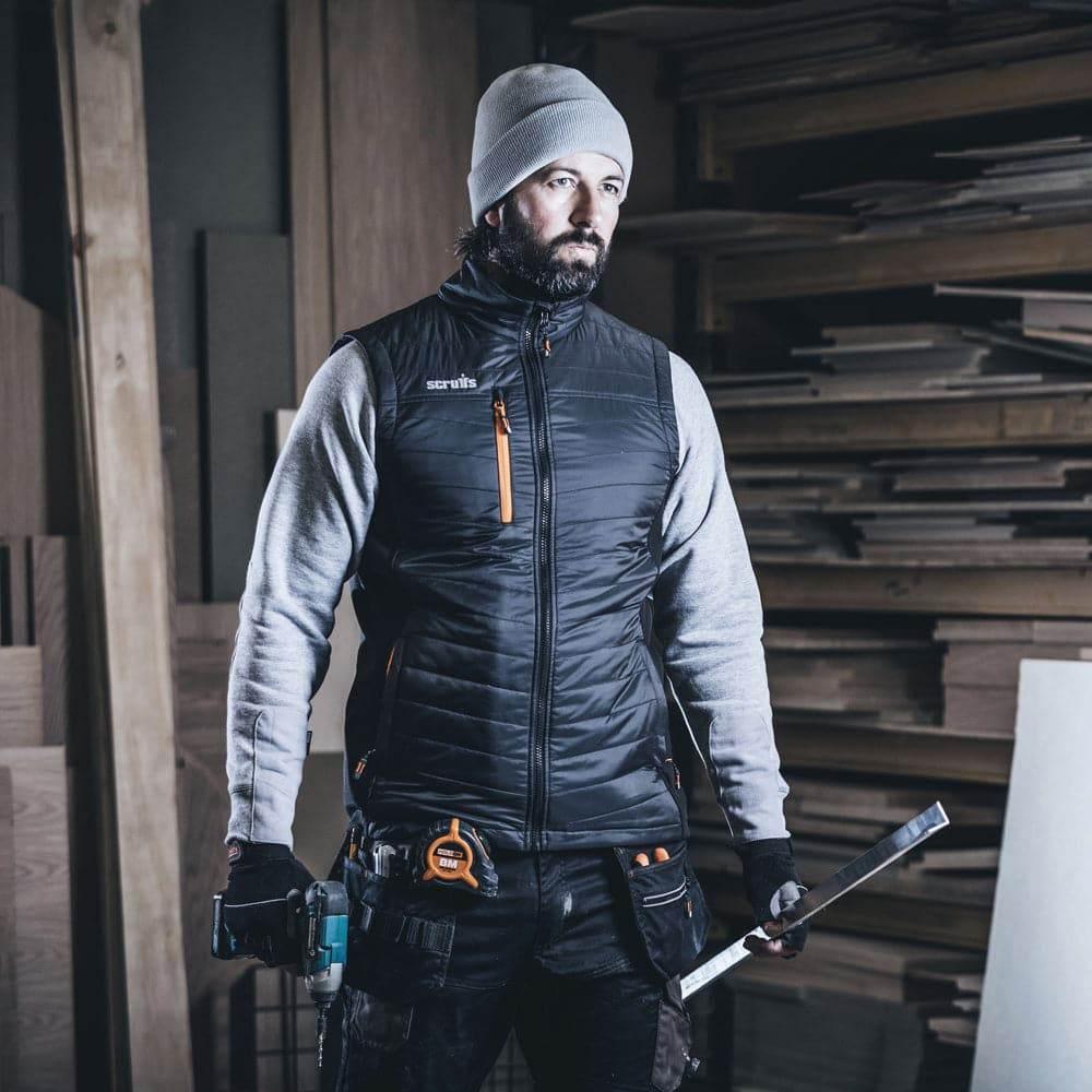 Scruffs Trade Padded Gilet Body Warmer Black
