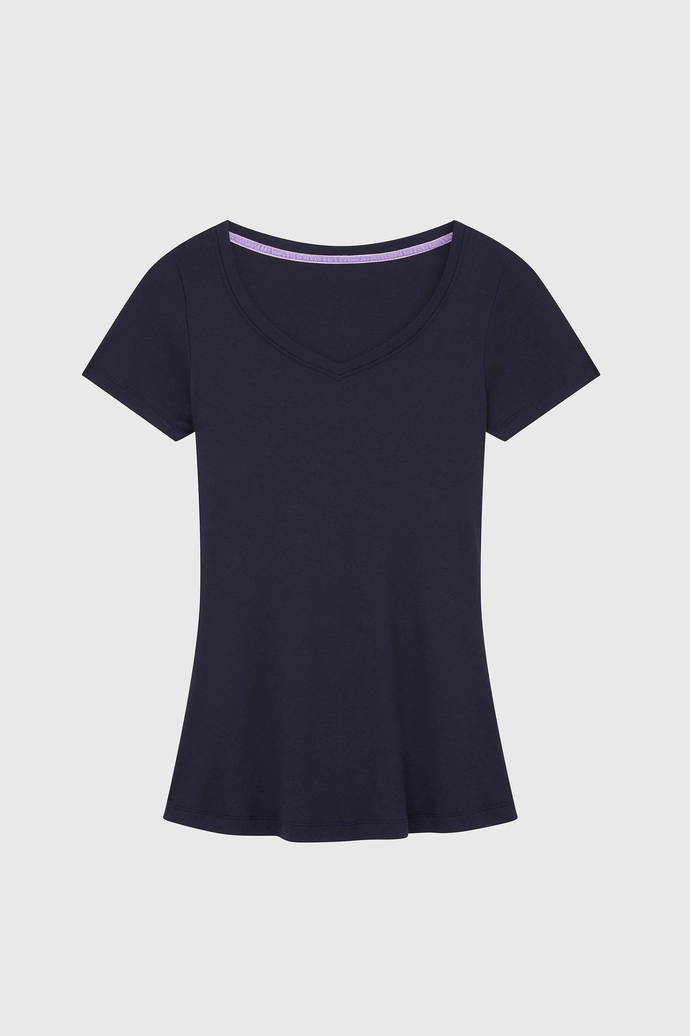 V-Neck Cotton Modal T-Shirt