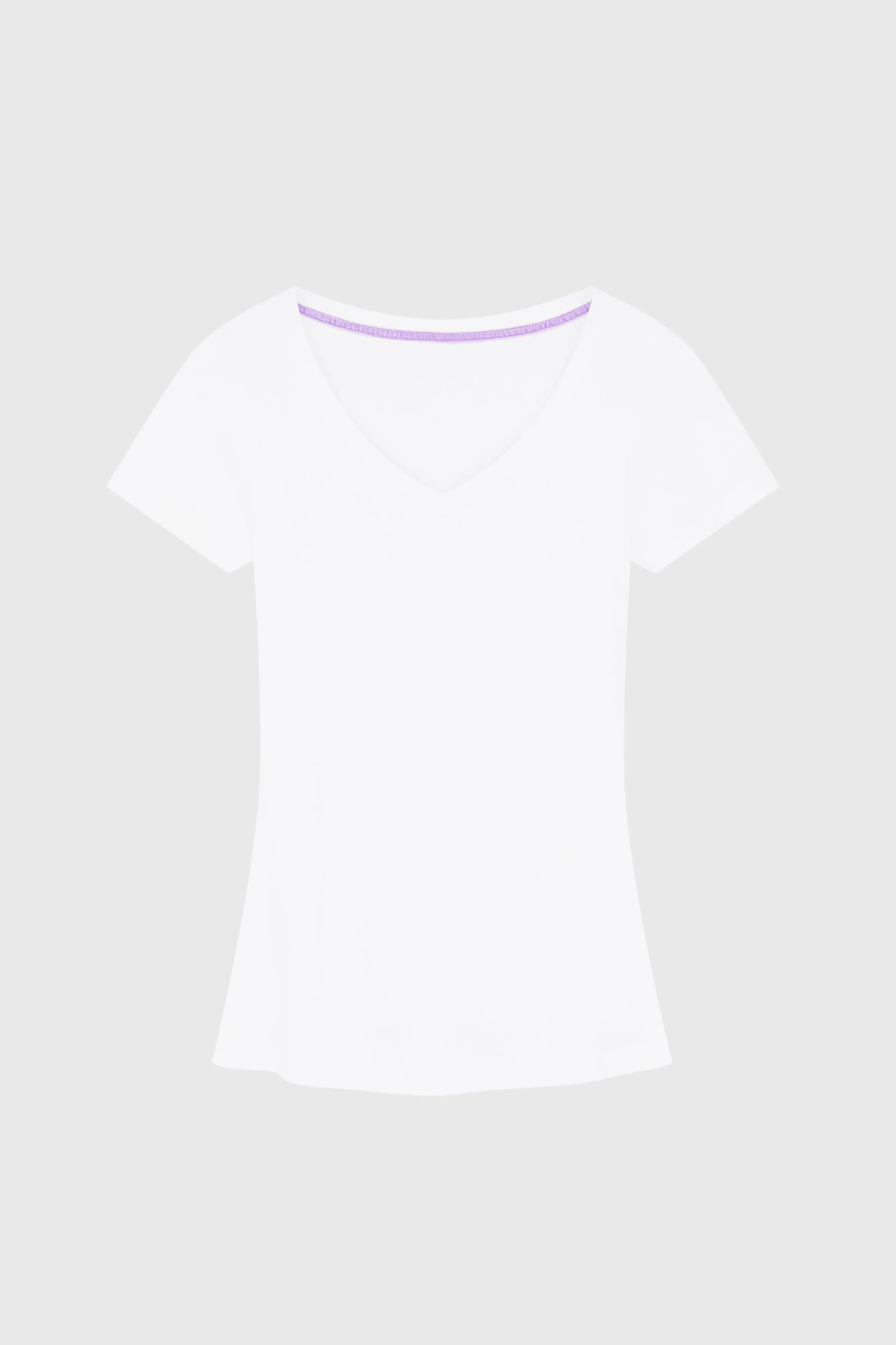 V-Neck Cotton Modal T-Shirt