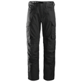 Snickers 6801 Service Trousers + Knee Pockets Black 33" Waist - 32" Leg - Snickers Size 96
