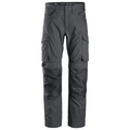 Snickers 6801 Service Trousers + Knee Pockets Steel Grey 38" Waist - 32" Leg - Snickers Size 54