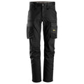 Snickers 6803 AllroundWork, Stretch Trousers without Knee Pockets Black 33" Waist - 35" Leg