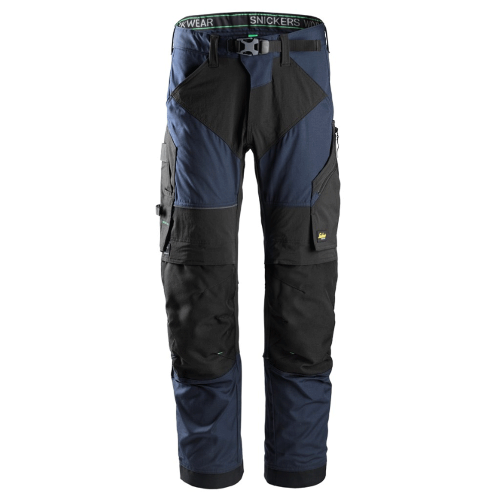 Snickers 6903 FlexiWork Stretch Kneepad Work Trousers Navy Blue Snickers 150 (35" Waist, 35" Leg)