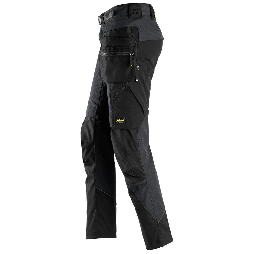 Snickers 6972  FlexiWork, Work Trousers+ Detachable Holster Pockets Black 38" Waist - 37" Leg