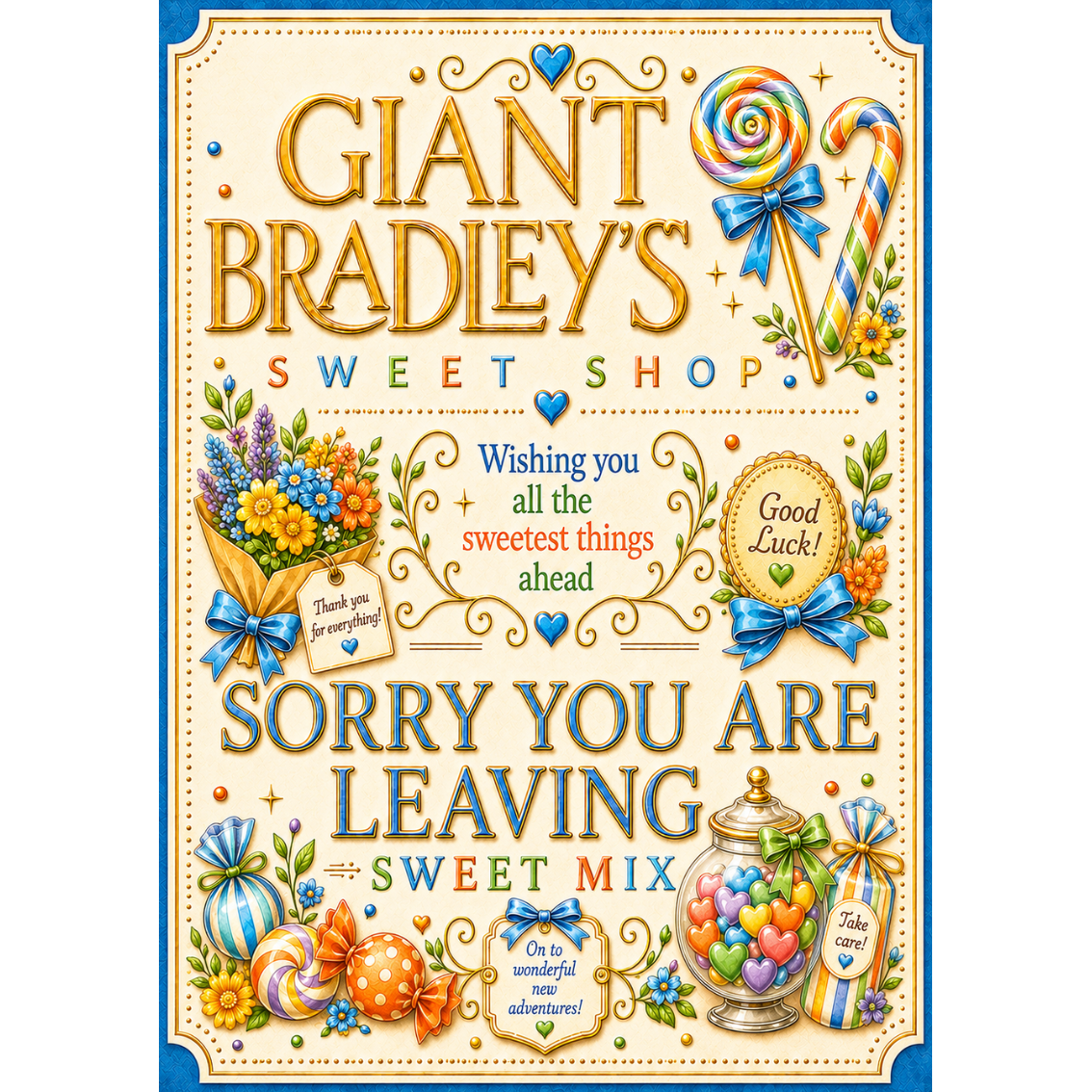 Sorry You Are Leaving Sweets Pouch Perfect for Parties & Corporate Events 150g