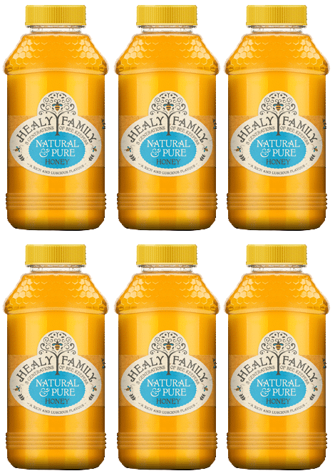 6 x Healy Family Natural & Pure Honey 1Kg