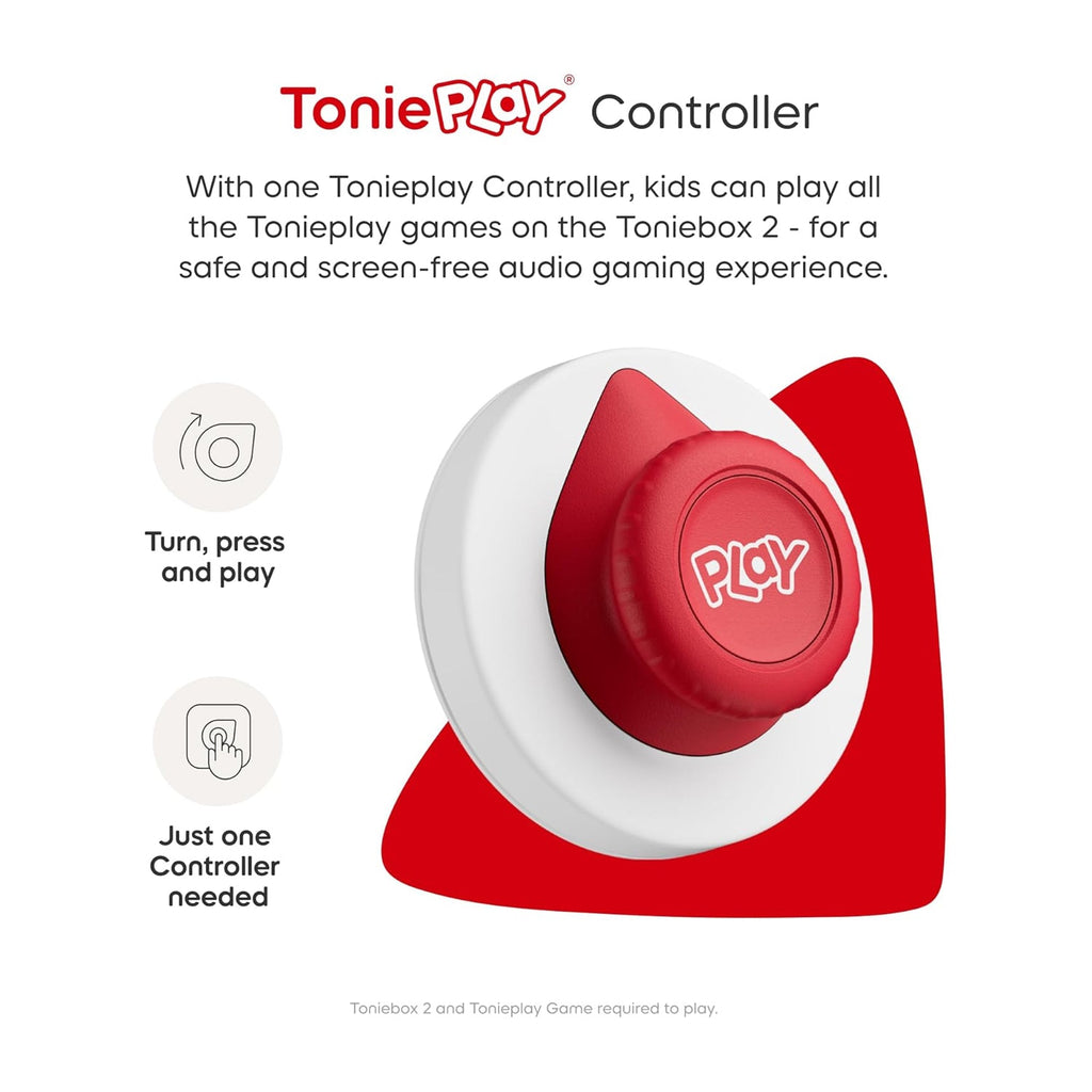 Tonies Toniebox 2 Play Set Including Paw Patrol Chase Tonie, Tonieplay Game & Tonieplay Controller - Sunset Red