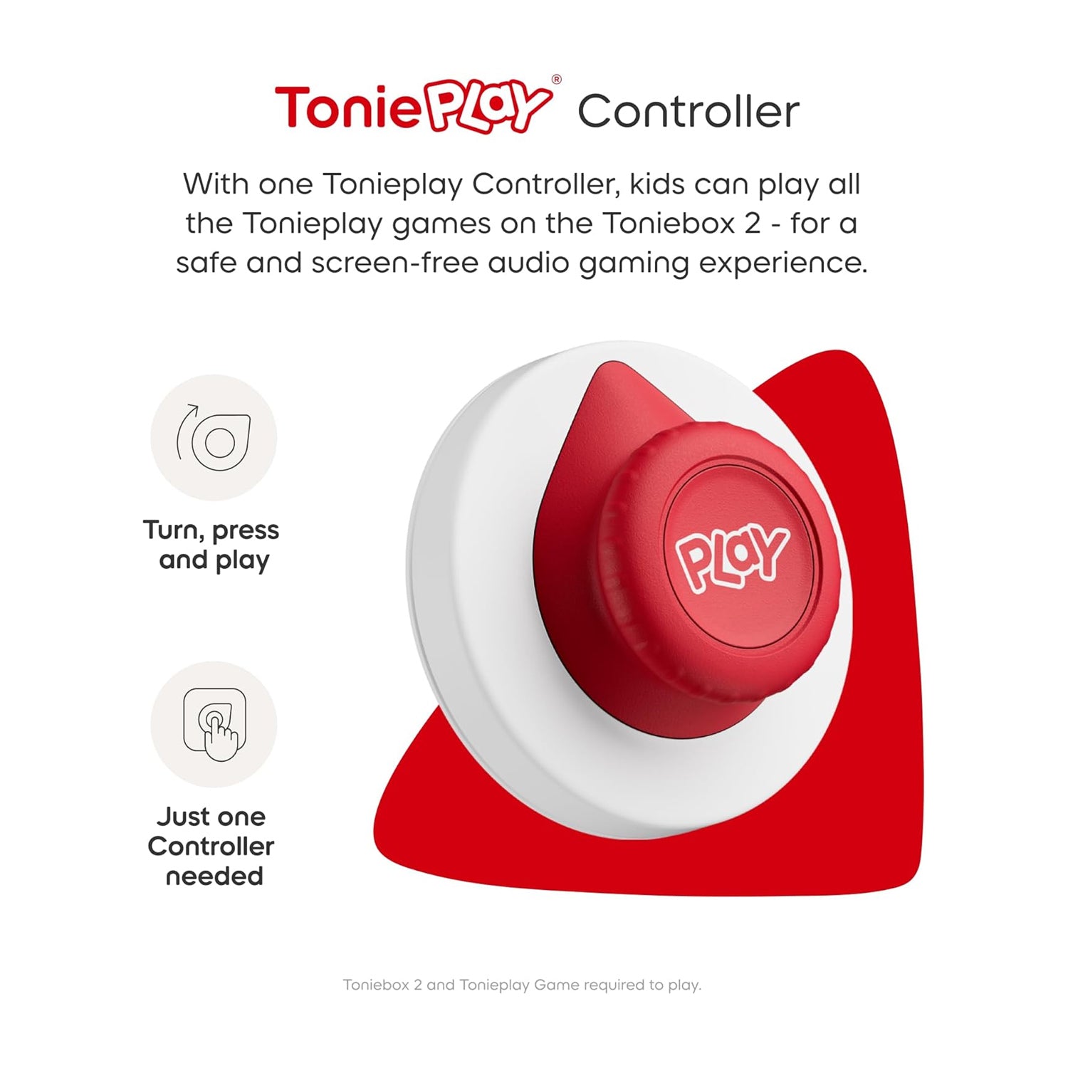 Tonies Toniebox 2 Play Set Including Paw Patrol Chase Tonie, Tonieplay Game & Tonieplay Controller - Tropical Teal