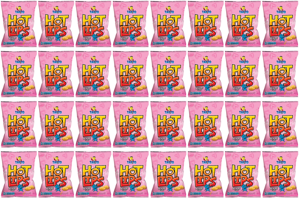 32 x Tayto Hot Lips Nice  N  Spicy Flavour 40G