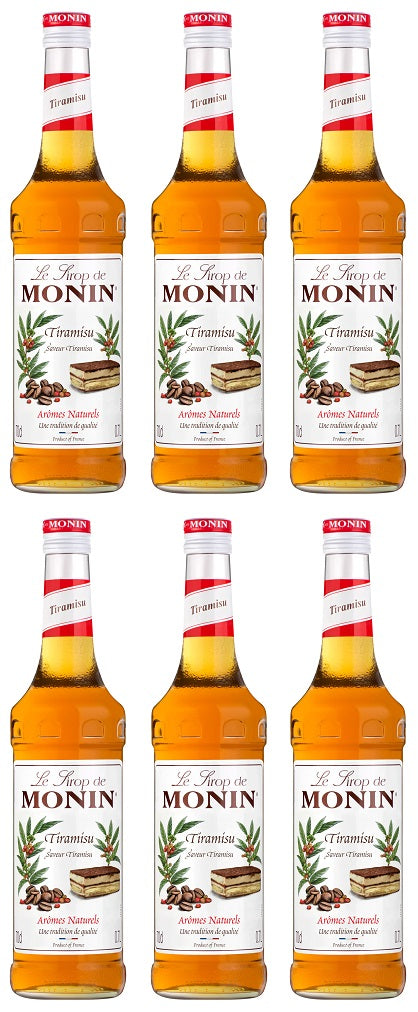 6 x Monin Syrup Tiramisu 70cl