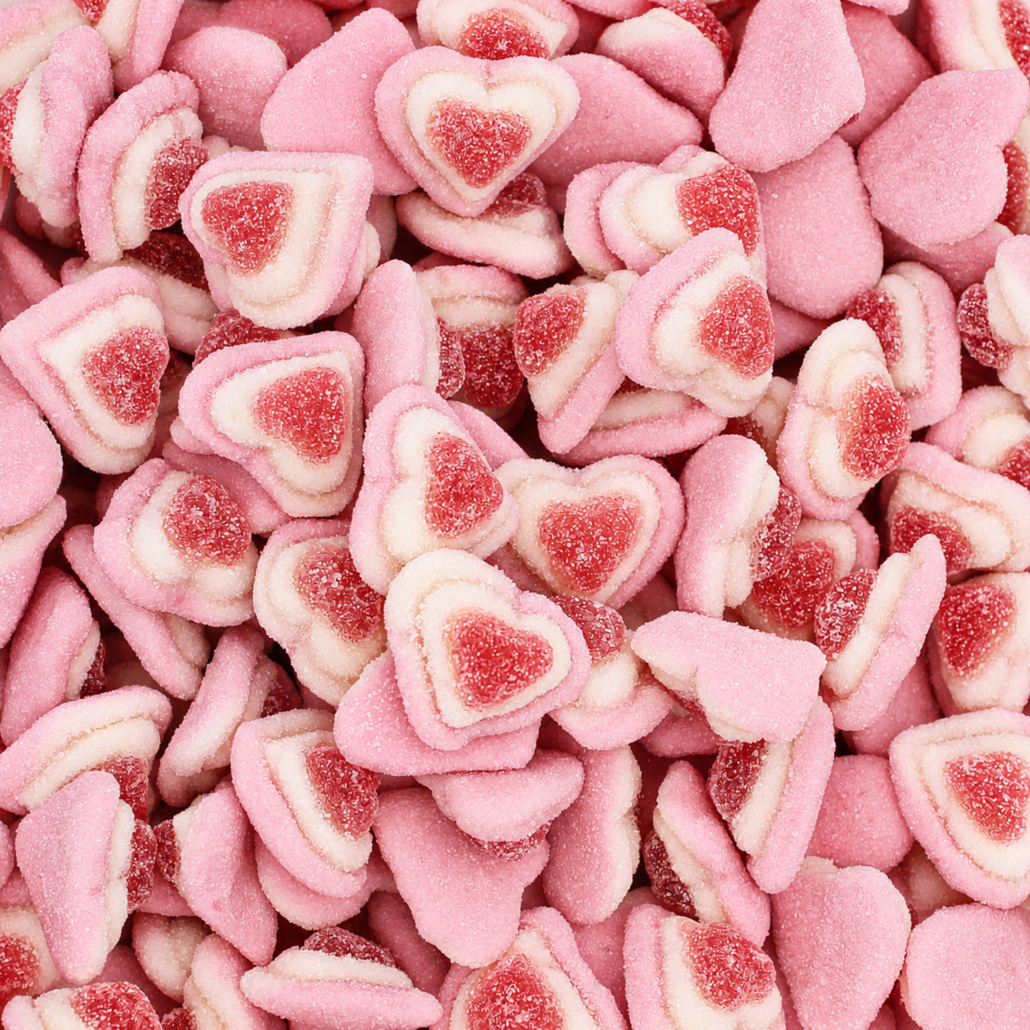 Triple Hearts Pink Sweets