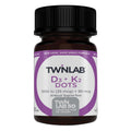 Twinlab Vitamin D3 1000 + K2 Dots – Bone & Heart Health, Immune Support | 60 Tablets (1000 IU)