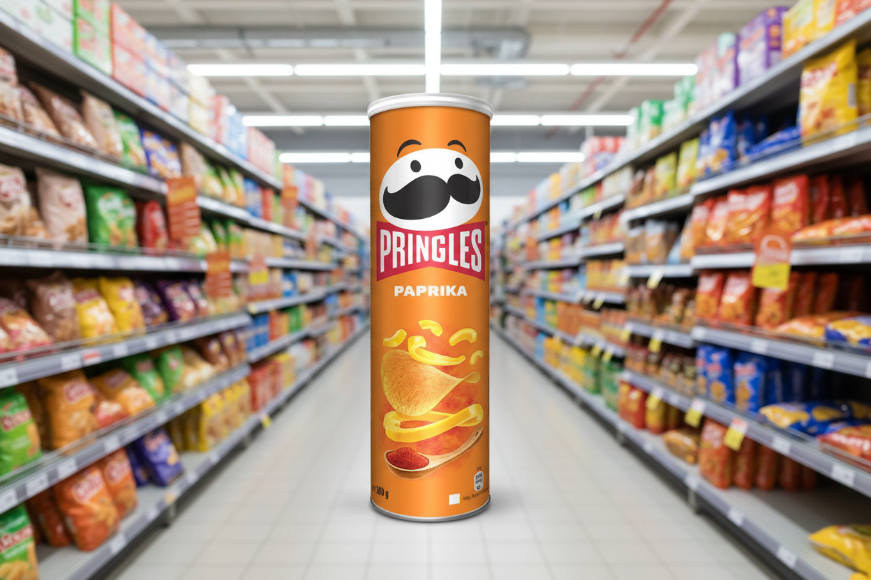 19 x Pringles Paprika Sharing Crisps 165G