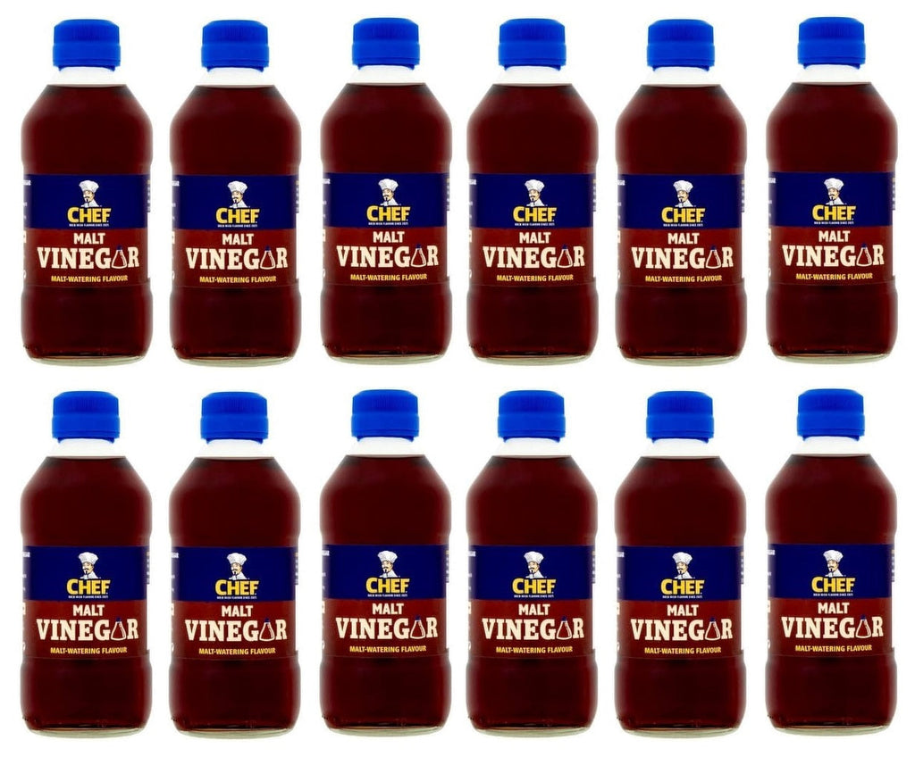 12 x Chef Malt Vinegar 284Ml