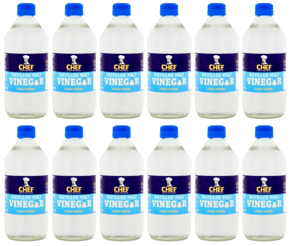 12 x Chef Distilled Malt Vinegar 284Ml
