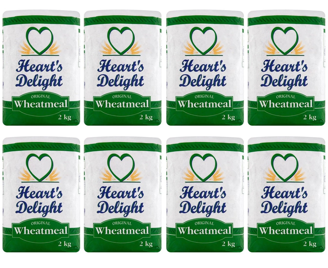 8 x Hearts Delight Original Wheatmeal 2 Kg