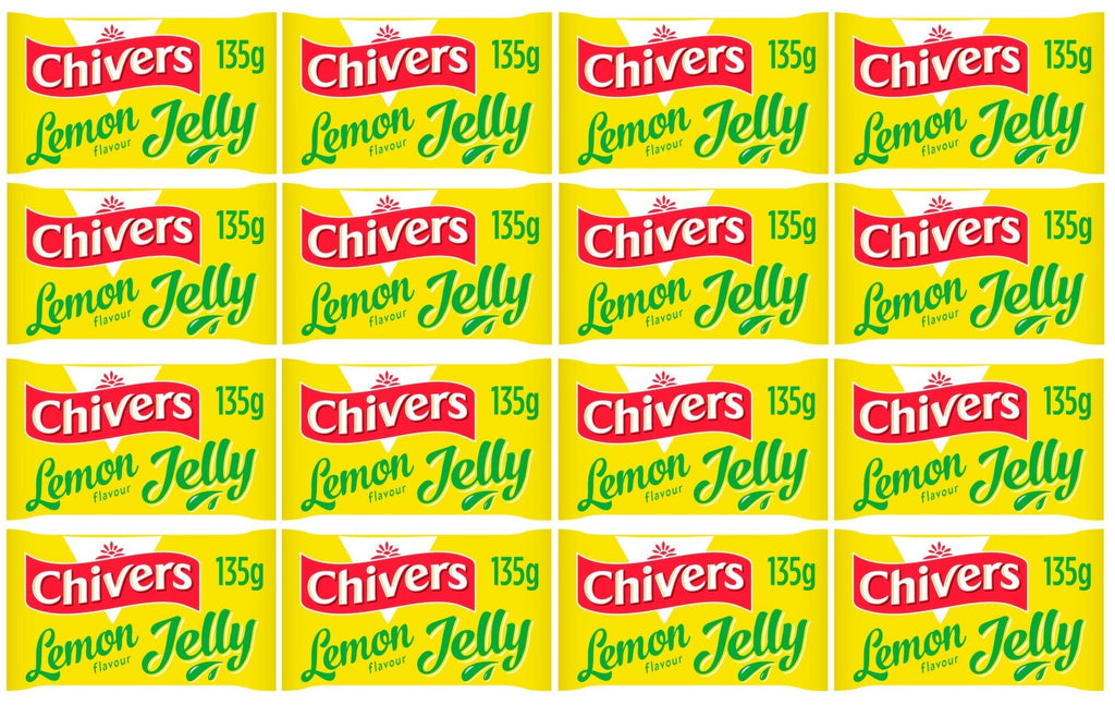 12 x Chivers Lemon Flavour Jelly 135G
