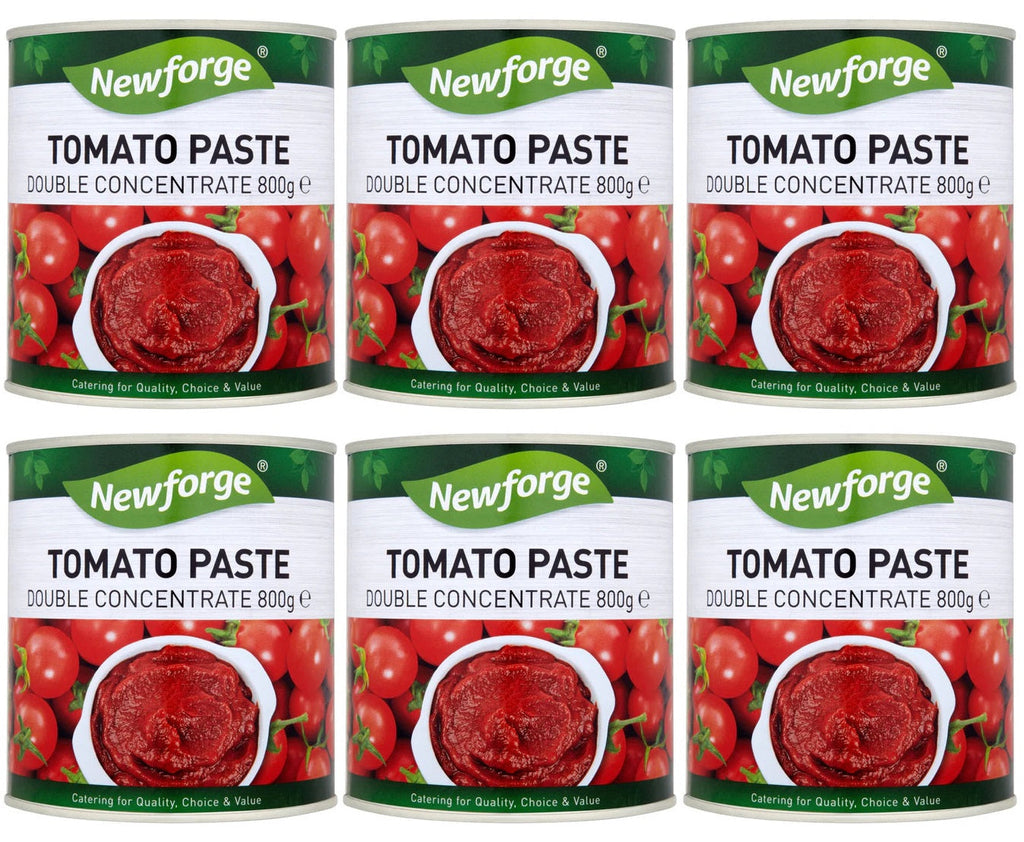 6 x Newforge Tomato Paste Double Concentrate 800G